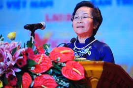 La vice-Présidente Nguyen Thi Doan. (Source: VNA) 