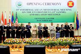 La 15e conférence non officielle des ministres de l’Environnement de l’Association des Nations de l’Asie du Sud-Est, les 30 et 31 octobre à Vientiane. (Source : VNA)