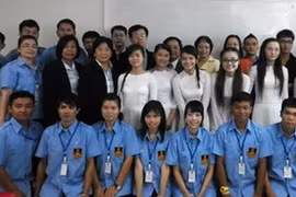 Les délégations de jeunes vietnamiens et thaïlandaises (Source: AVI)