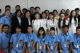 Les délégations de jeunes vietnamiens et thaïlandaises (Source: AVI)