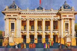 Une exposition sur Hanoi séduit les amateurs d'art