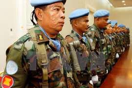 Réunion des forces de maintien de la paix de l’ASEAN au Cambodge