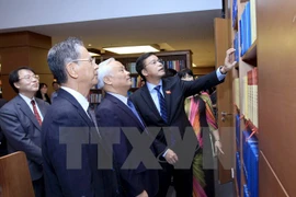 Inauguration d'une salle de lecture à la bibliothèque de l'AN