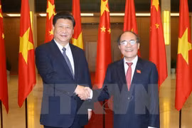 Entrevue Nguyen Sinh Hung-Xi Jinping