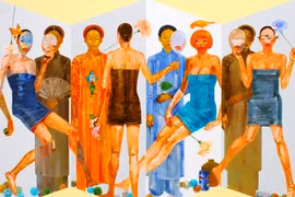 Exposition de peintres vietnamiens, malaisiens et thaïlandais 