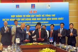 Signature d’un contrat de conception pour l’agrandissement de la raffinerie de Dung Quat