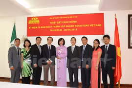 Cérémonie de célébration des 70 ans de la diplomatie vietnamienne au Mexique