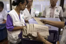 Fin du vote au Myanmar