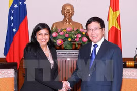 Pham Binh Minh reçoit la ministre vénézuelienne pour les Relations extérieures