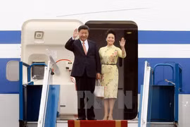 Premières images du président chinois Xi Jinping en visite d’État au Vietnam 