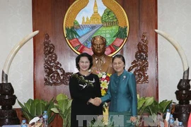 Entretien entre les deux présidentes de l'AN du Vietnam et du Laos