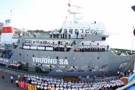 Têt traditionnel : arrivée du premier navire à Truong Sa