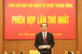 Le président Trân Dai Quang définit les tâches de réforme judiciaire