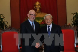 Le leader du PCV rencontre le président du Parti communiste des Etats-Unis