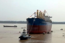 Mise à flot d’un navire de 56.200 DWT 