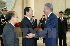 Le président Tran Dai Quang termine sa visite à Singapour