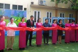 Inauguration d’un espace de recréation destiné aux enfants malvoyants