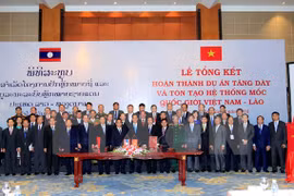 Bilan du projet de densification et de réhabilitation des bornes frontalières Vietnam-Laos