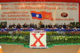 Ouverture du 10e Congrès national du Parti populaire révolutionnaire du Laos