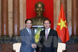 Le président Tran Dai Quang reçoit l'ambassadeur de Chine