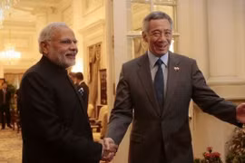 Le Premier ministre singapourien Lee Hsien Loong en visite officielle en Inde
