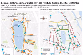Des rues piétonnes autour du lac de l’Epée restituée à partir de ce 1er septembre
