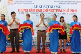 Inauguration du centre de presse pour le Festival de Hue 2016