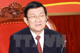 Le président du Vietnam Truong Tan Sang en visite à Long An