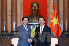Le président Tran Dai Quang reçoit l'ambassadeur de Chine