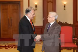 Nguyen Phu Trong reçoit le coordinateur national du Parti du Travail du Mexique