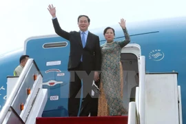 Le président Tran Dai Quang effectue une visite officielle à Cuba