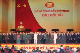 Visioconférence pour communiquer les résultats du 12e Congrès du Parti