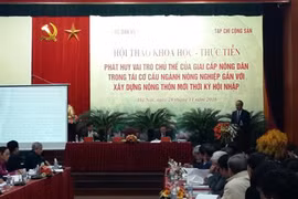 Valoriser le rôle des agriculteurs dans la restructuration agricole