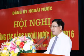 Conférence de travail en 2016 du Comité du Parti à l’étranger 