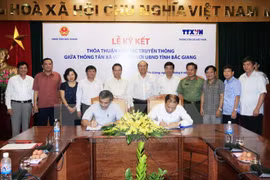 La VNA et Bac Giang coopèrent dans le domaine de la communication