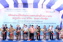 Vietinbank Laos inaugure une succursale à Champassak