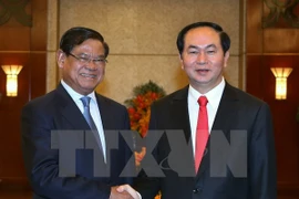 Le président Trân Dai Quang reçoit le vice-PM cambodgien Sar Kheng