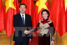 Entretien Nguyen Thi Kim Ngan - Zhang Dejiang