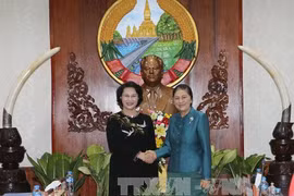 Entretien entre les deux présidentes de l'AN du Vietnam et du Laos