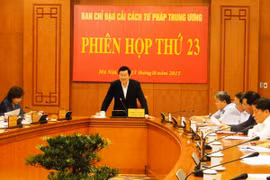 La réforme judicaire doit répondre aux exigences dans la nouvelle période