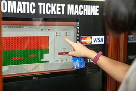 Billetterie automatique au Théâtre des marionnettes sur l'eau de Thang Long