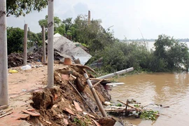 Ben Tre : mise en place à titre expérimental d'ouvrages de prévention de l’érosion du littoral