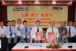 VNA et Thua Thien-Hue signent un accord de coopération dans la communication