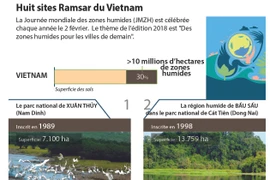 Huit sites Ramsar du Vietnam 