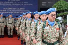 Maintien de la paix: des casques bleus vietnamiens partent pour le Soudan du Sud