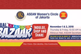 Ouverture du Bazar 2018 du Cercle des femmes de l'ASEAN à Jakarta