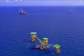 Vietsovpetro salue le premier flux de pétrole de la plate-forme d'exploitation Ca Tam 2