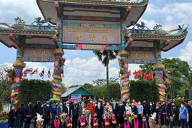 Inauguration des plaques en vietnamien de deux pagodes en Thaïlande