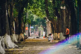 Rue des feuilles dorées, l'une des spécialités d'automne les plus connues de Hanoï