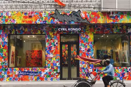 Galerie du peintre français d'origine vietnamienne Cyril Kongo à Hanoï